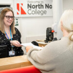 A member of staff and a student at North Notts College