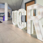 UCR large lit up letters