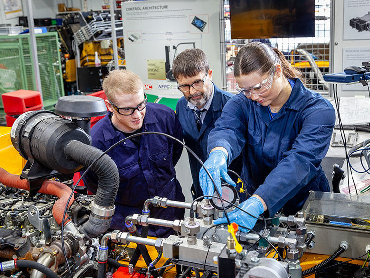 National Fluid Power Centre students