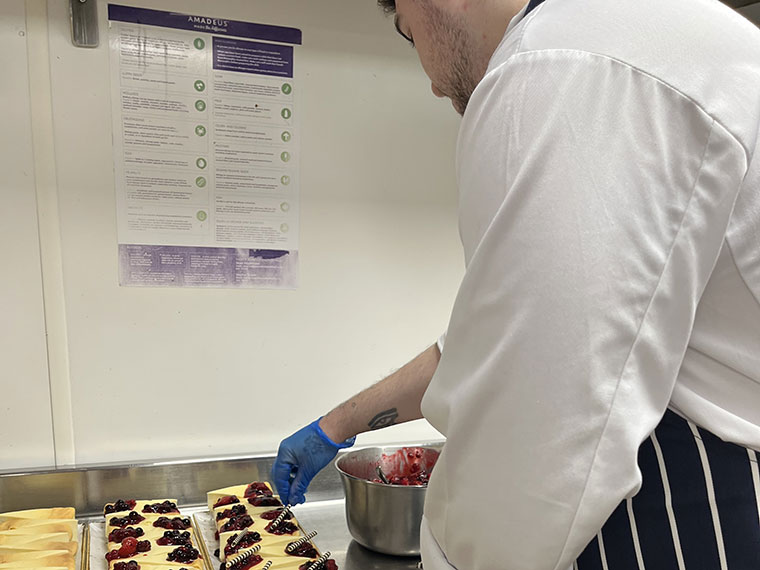 A catering student at the Association of Colleges (AoC) Annual Conference and Exhibition