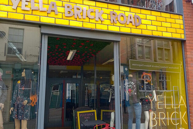 Yella Brick Road shop in Rotherham