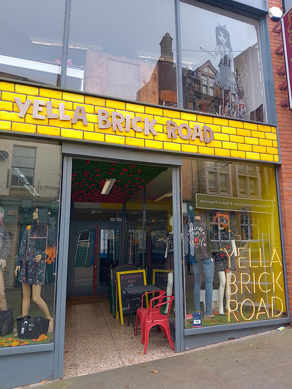 Yella Brick Road shop in Rotherham