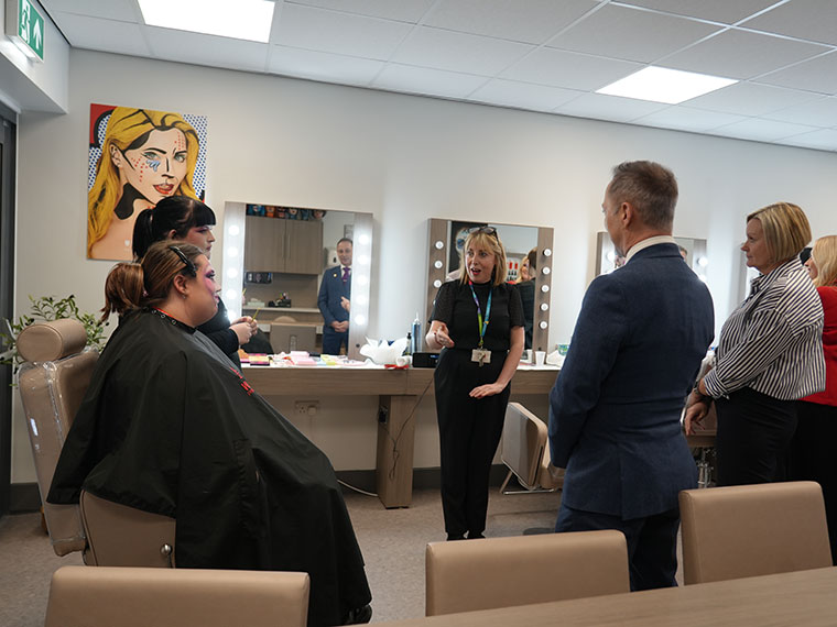 North Notts College new facilities launch - in the salon